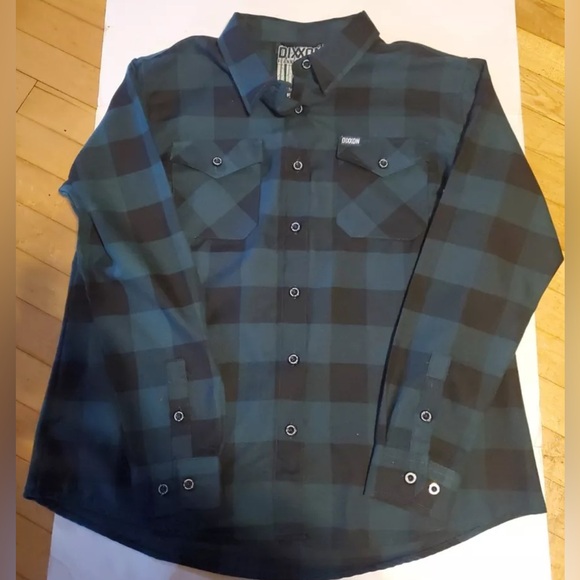 DIXXON Tops - Dixxon Evergreen form and function flannel Womens size 2XL green/black plaid